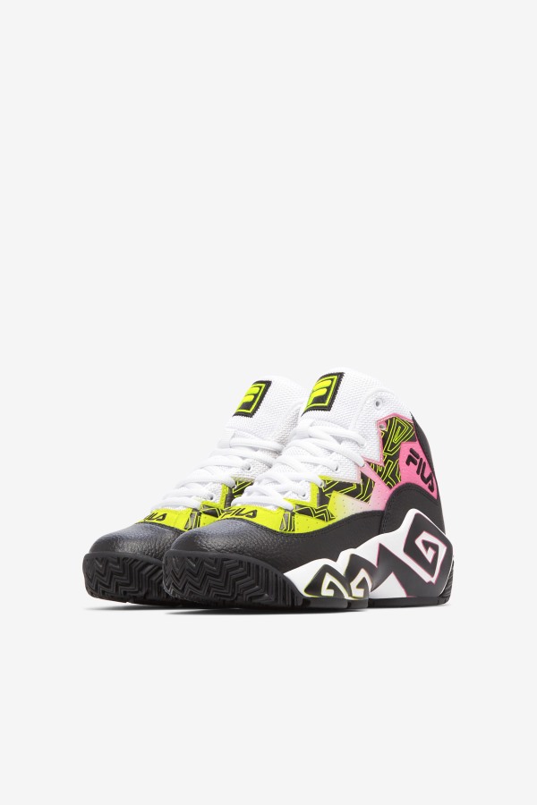 Big Kids\' MB Fila Outlets Black/Yellow/White