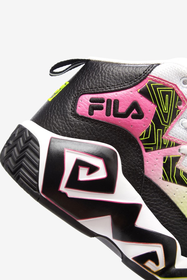 Big Kids\' MB Fila Outlets Black/Yellow/White