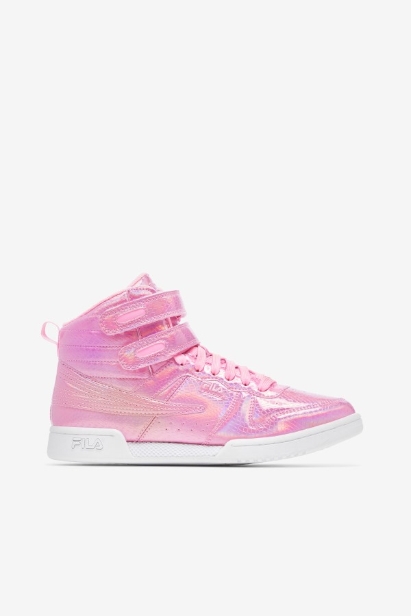 Women's F-14 Iridescent Snake Cotton Candy/White Fila Outlets