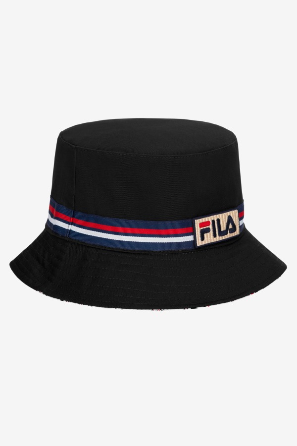 Fila Outlets Black reversible bucket hat