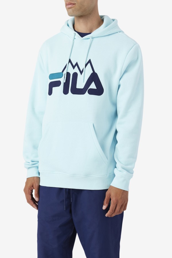 Fila Outlets Iced Aqua/Navy/Deep Lake Nan Hoodie