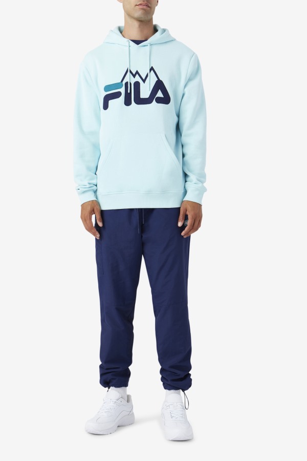 Fila Outlets Iced Aqua/Navy/Deep Lake Nan Hoodie