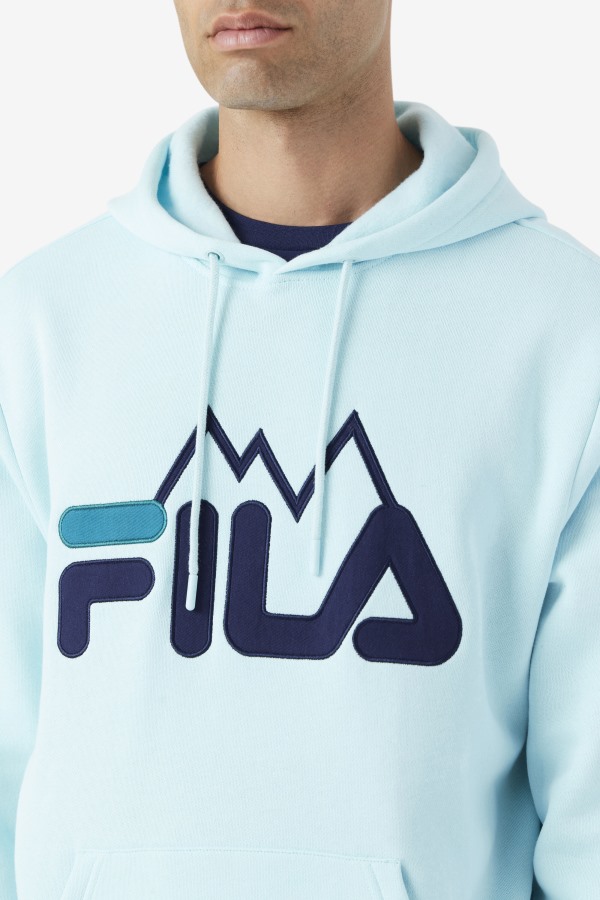 Fila Outlets Iced Aqua/Navy/Deep Lake Nan Hoodie