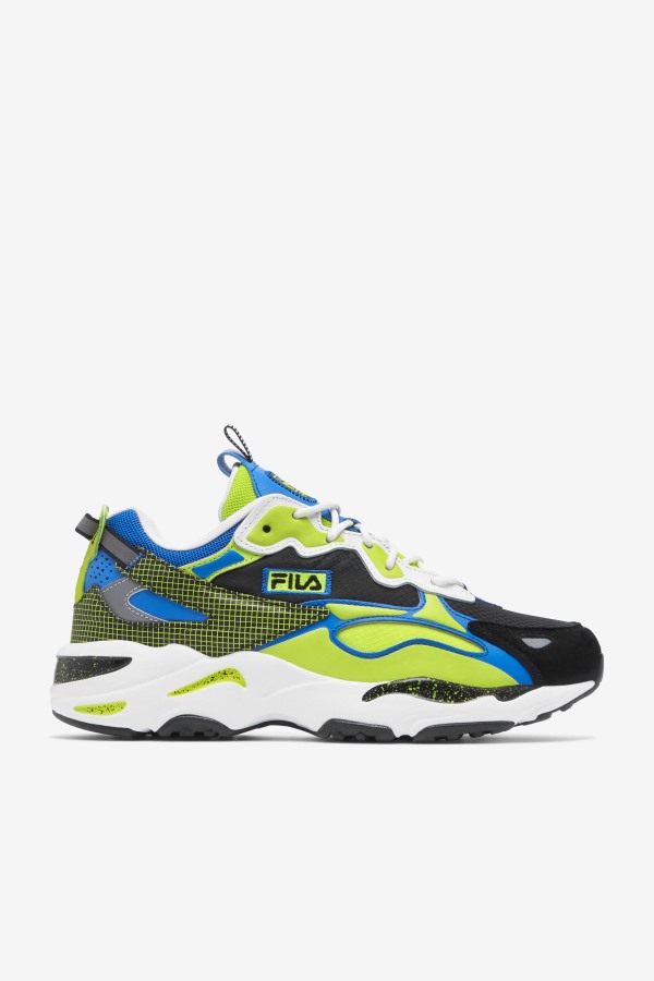 Fila Outlets White/Black/Lime Punch Men's Ray Tracer Apex
