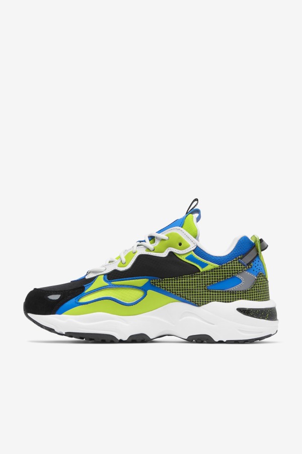 Fila Outlets White/Black/Lime Punch Men\'s Ray Tracer Apex