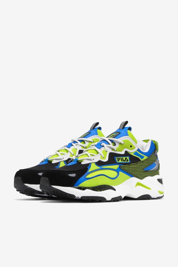 Fila Outlets White/Black/Lime Punch Men\'s Ray Tracer Apex