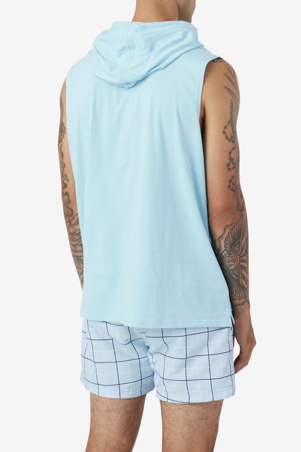 Petit Four/Bayou/Navy Zany Sleeveless Hoodie Fila Outlets