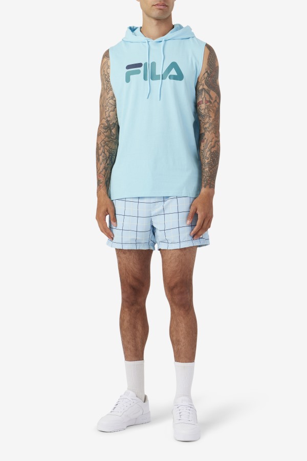 Petit Four/Bayou/Navy Zany Sleeveless Hoodie Fila Outlets