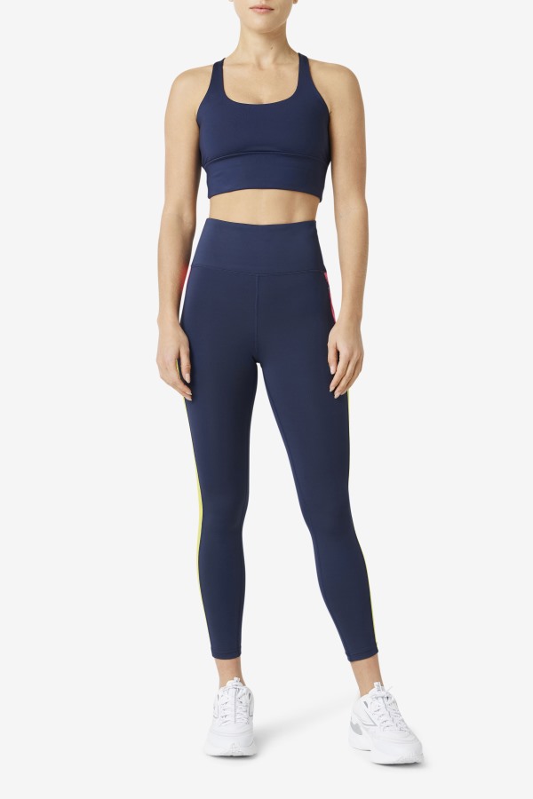 Uplift Cross Back Bra Top Navy Fila Outlets