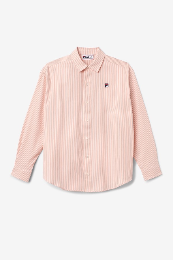 Coral Almond/White Ariella Dress Shirt Fila Outlets