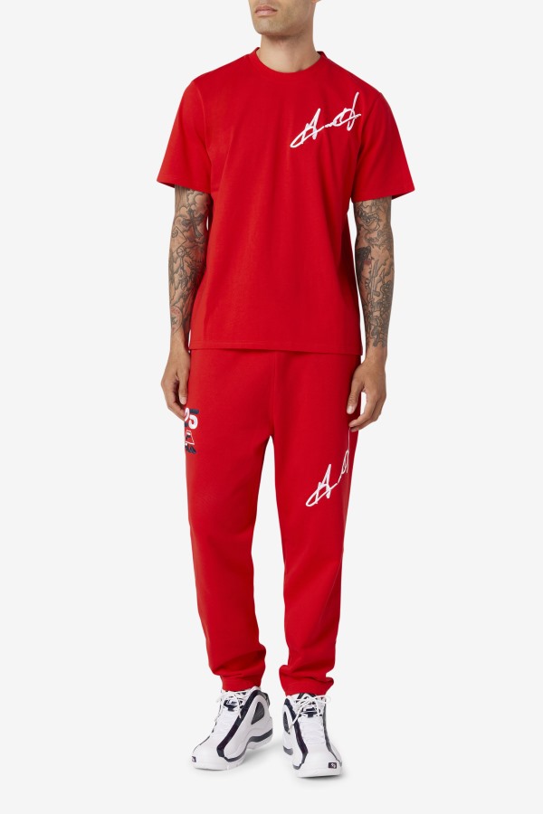 Red Fila Outlets Grant Hill Orson Pant