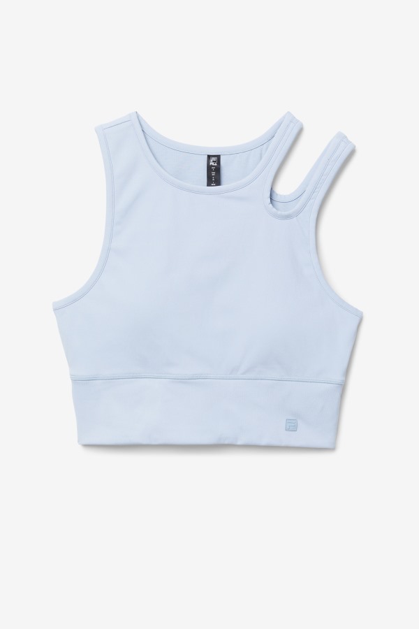 Blue Fog Uplift Slice Crop Bra Top Fila Outlets