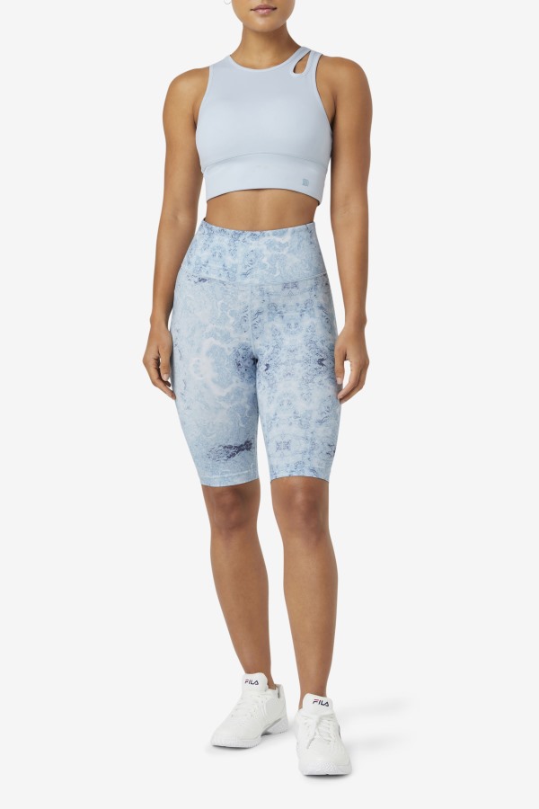 Blue Fog Uplift Slice Crop Bra Top Fila Outlets