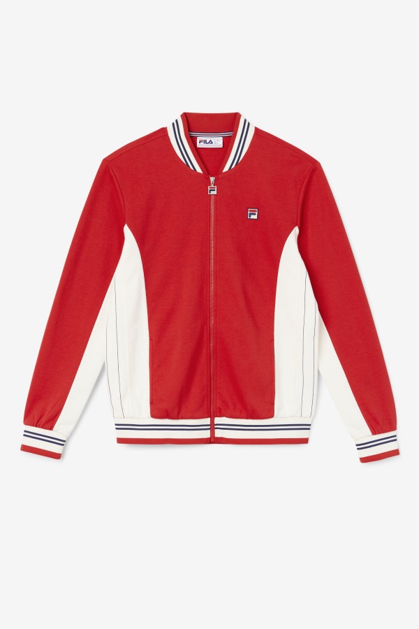 Settanta Jacket Red/Gardenia/Navy Fila Outlets