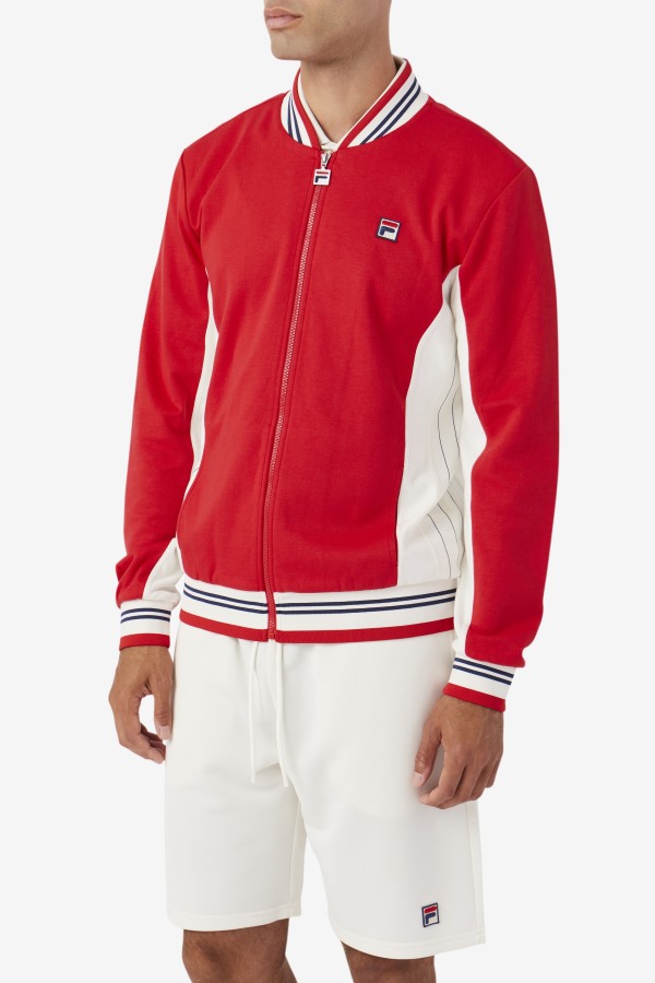 Settanta Jacket Red/Gardenia/Navy Fila Outlets