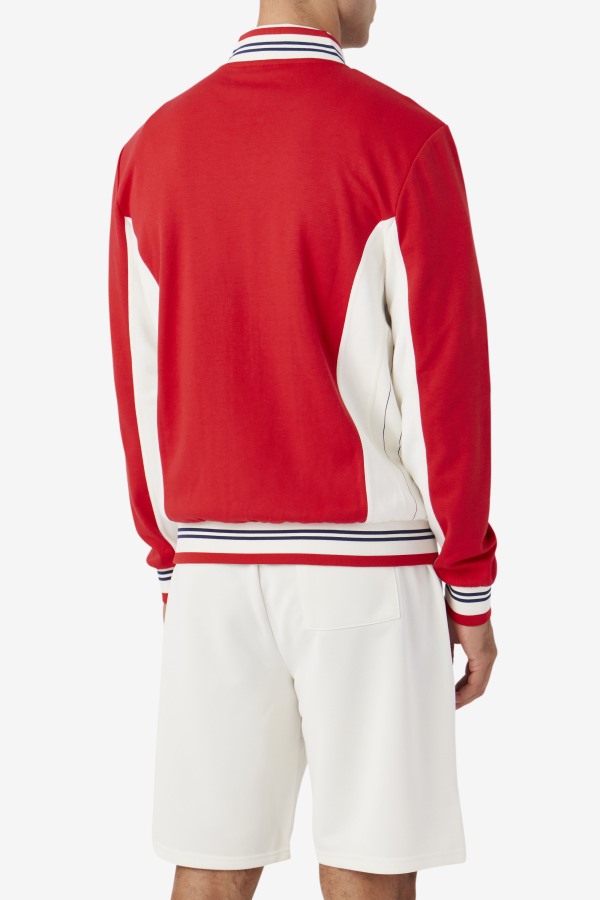 Settanta Jacket Red/Gardenia/Navy Fila Outlets