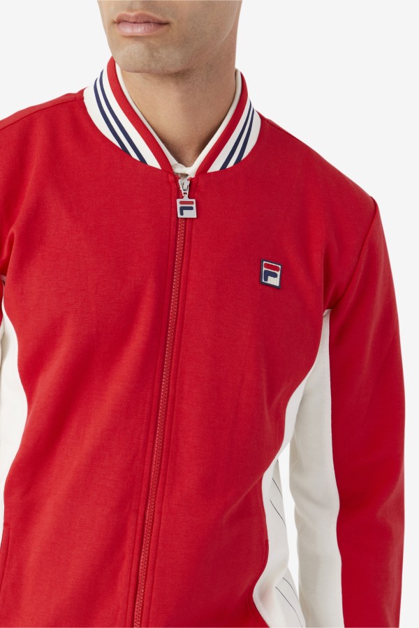 Settanta Jacket Red/Gardenia/Navy Fila Outlets
