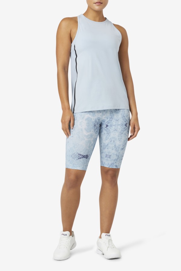 Fi-Lux Loose Tank Top Blue Fog/Black Fila Outlets
