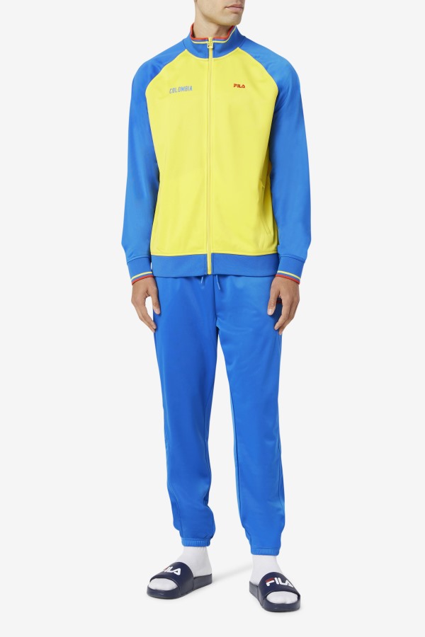 Yellow/Lapis Blue/Fiery Red Colombia Track Jacket Fila Outlets