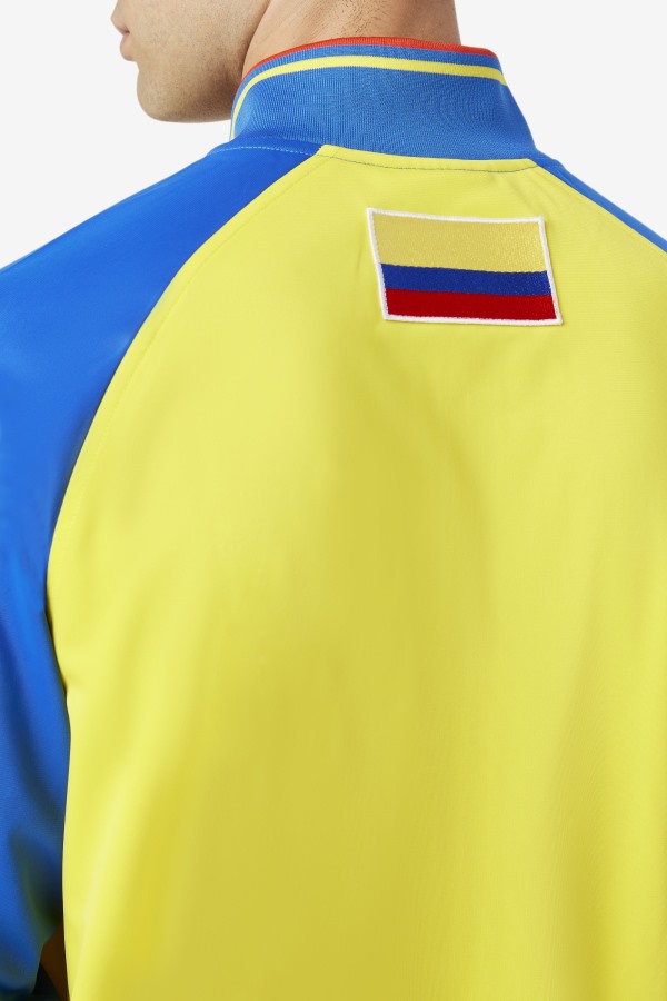 Yellow/Lapis Blue/Fiery Red Colombia Track Jacket Fila Outlets
