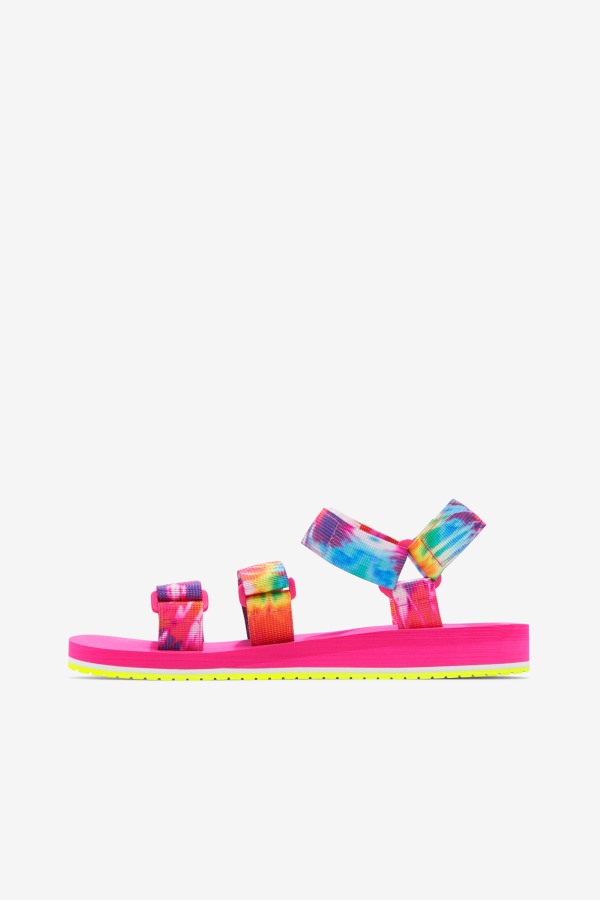 Fila Outlets Mutli/White/Pink Glo Women\'s Drifter Ts Tie Dye