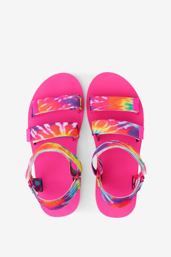 Fila Outlets Mutli/White/Pink Glo Women\'s Drifter Ts Tie Dye