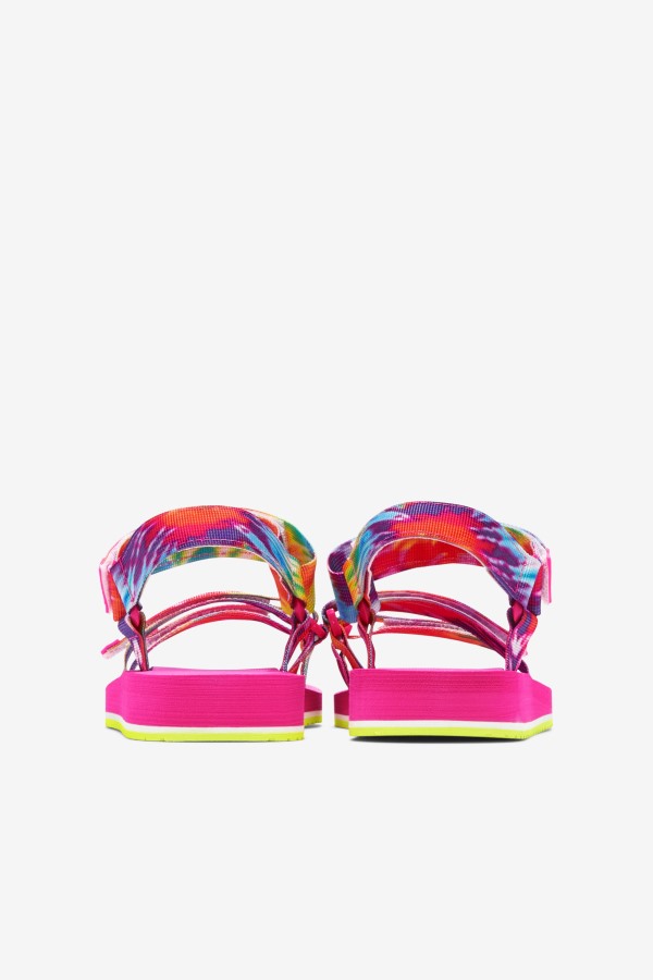 Fila Outlets Mutli/White/Pink Glo Women\'s Drifter Ts Tie Dye