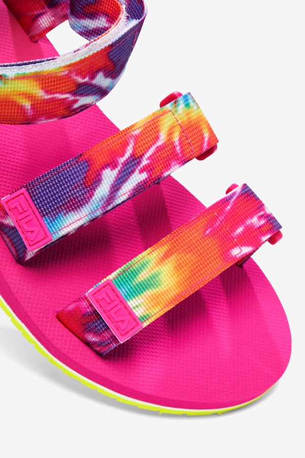 Fila Outlets Mutli/White/Pink Glo Women\'s Drifter Ts Tie Dye