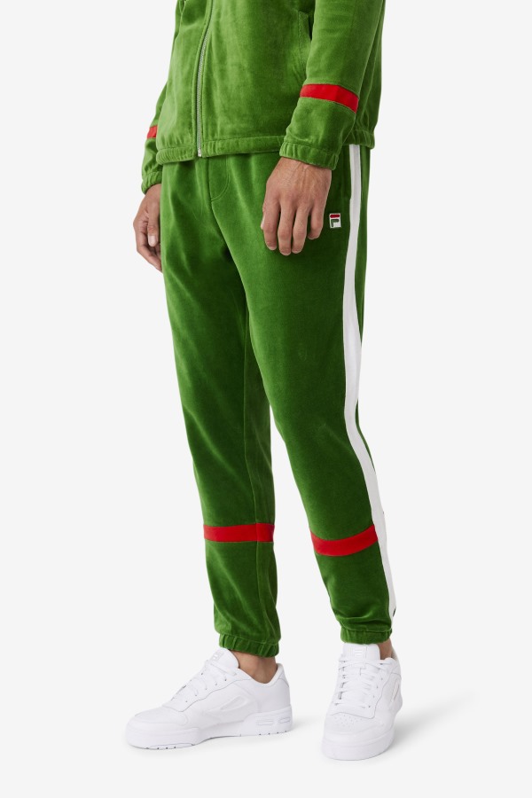 Formal Garden/White/Red Ravid Velour Pant Fila Outlets