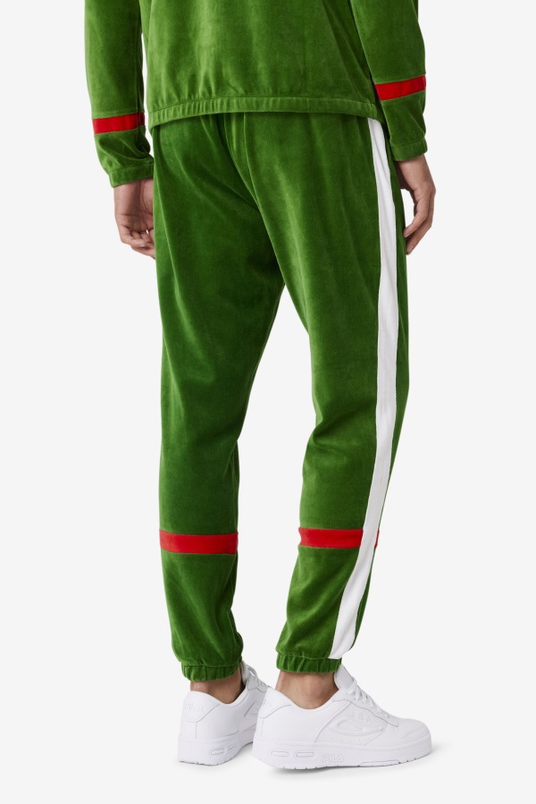 Formal Garden/White/Red Ravid Velour Pant Fila Outlets