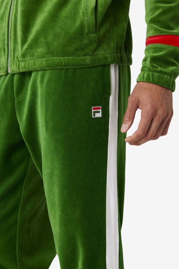 Formal Garden/White/Red Ravid Velour Pant Fila Outlets