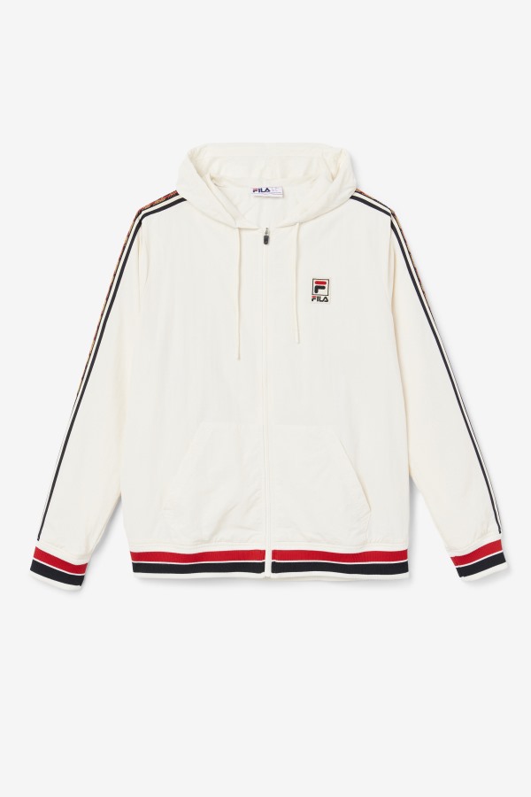Gardenia/Black/Red Fila Outlets Faras Wind Jacket