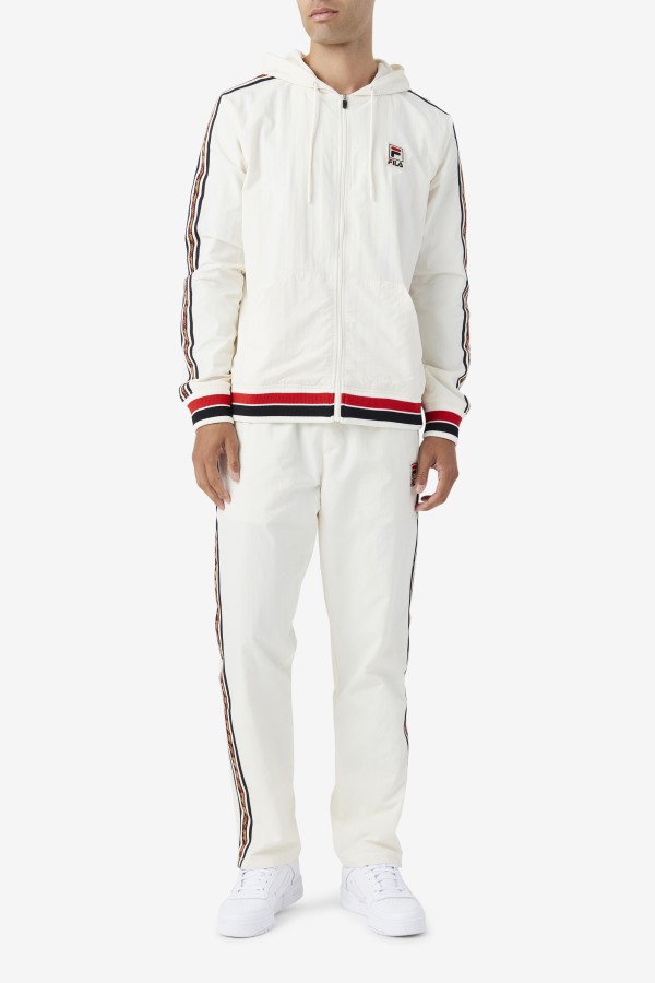 Gardenia/Black/Red Fila Outlets Faras Wind Jacket