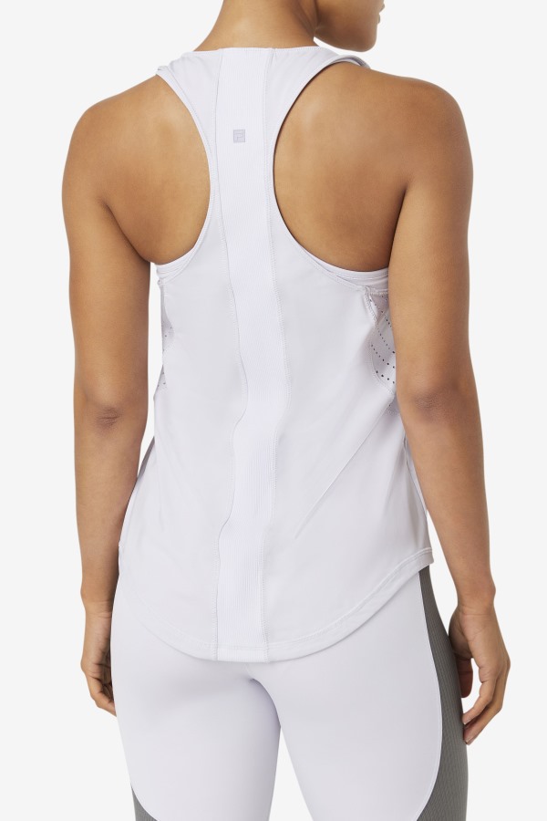Fila Outlets Uplift Textured Racerback Tank Top Lavendrblue