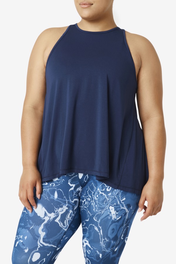 Fila Outlets Fi-Lux Open Back Tank Top Navy