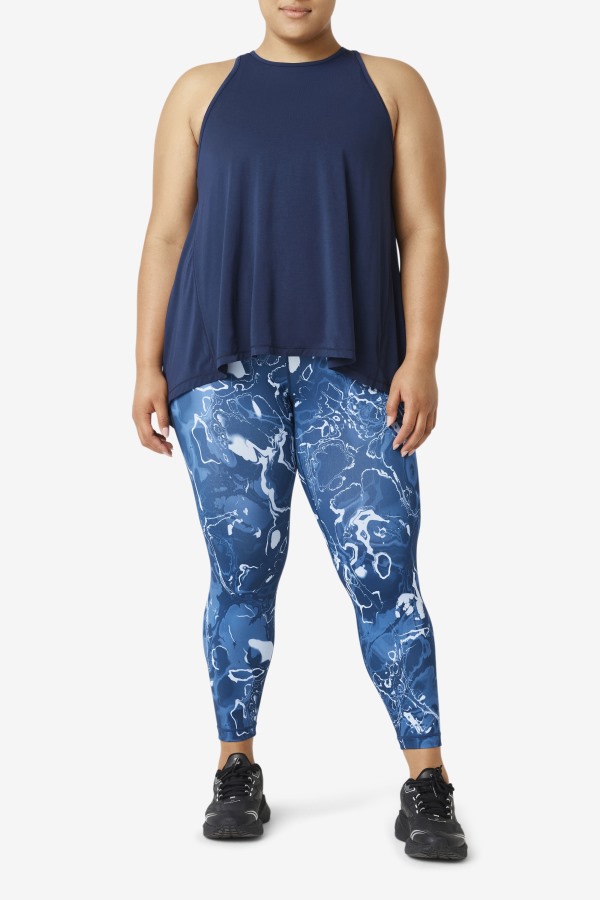 Fila Outlets Fi-Lux Open Back Tank Top Navy