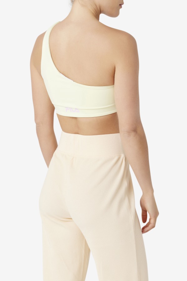 Fila Outlets Kady Asymmetric Bra Top Tender Yellow