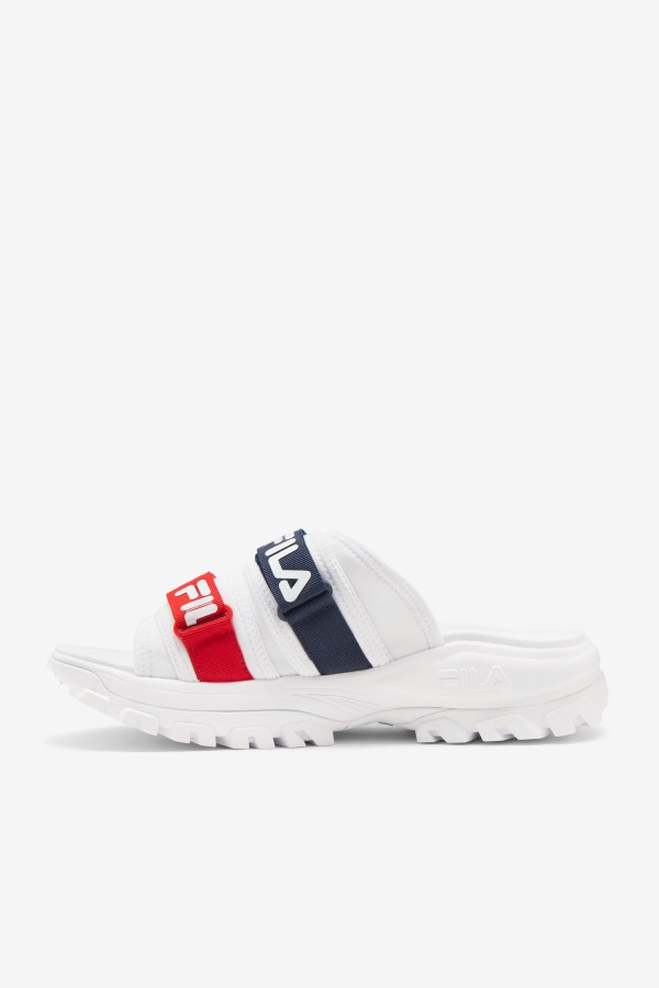 Men\'s outdoor slide Fila Outlets White/Navy/Red