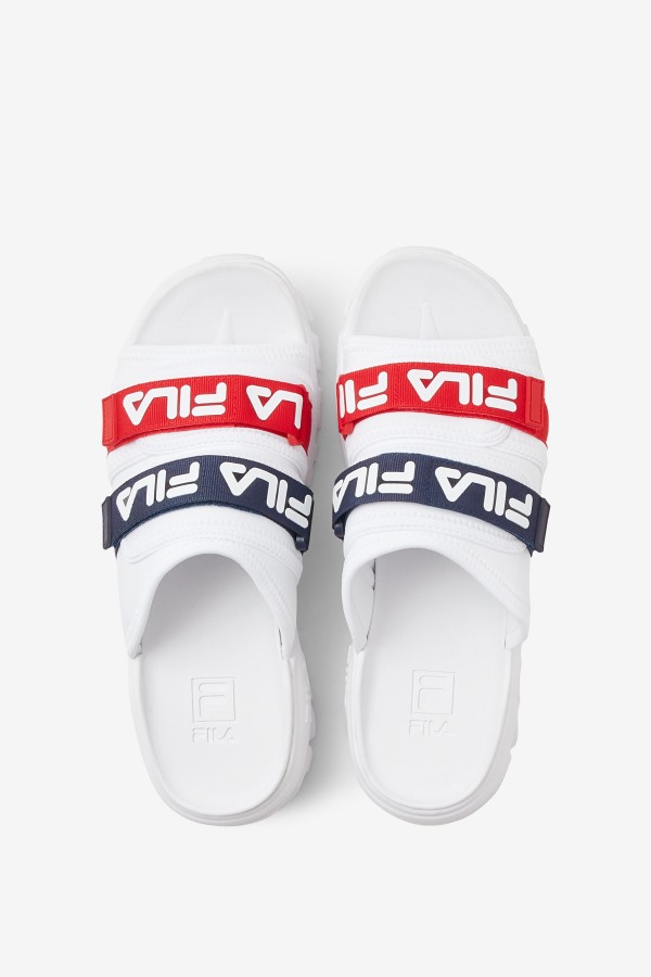 Men\'s outdoor slide Fila Outlets White/Navy/Red