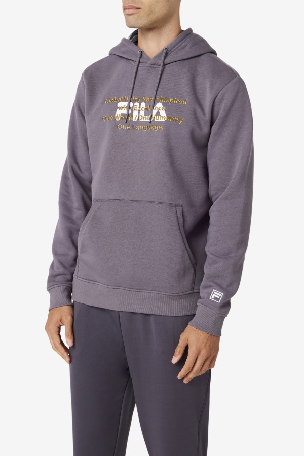 Fila Outlets Thunderstorm/White/Olive Rondot Hoodie