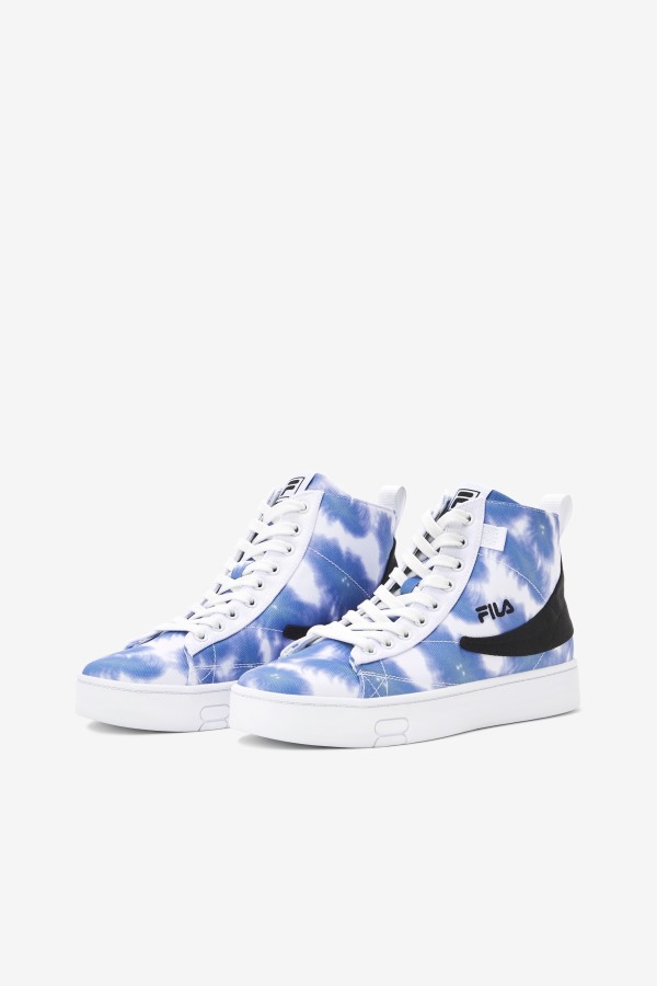 White/Bright Cobalt/Storm Blue Women\'s Gennaio Tie Dye Fila Outlets