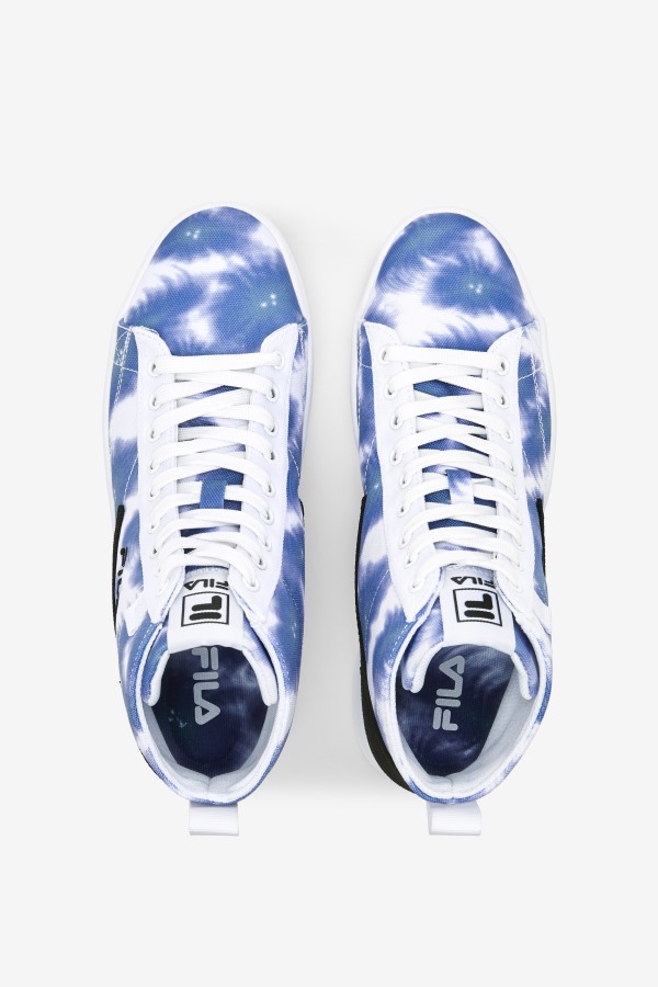 White/Bright Cobalt/Storm Blue Women\'s Gennaio Tie Dye Fila Outlets