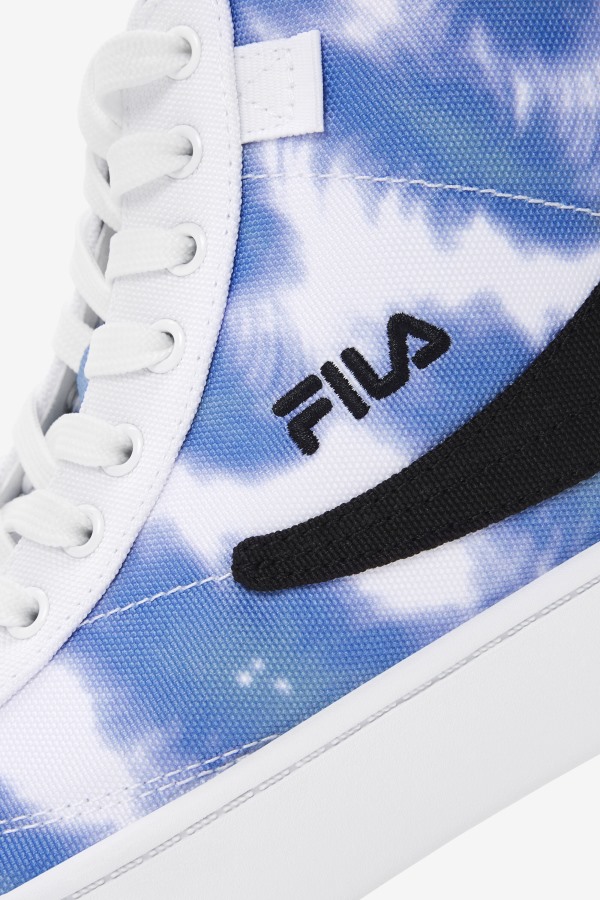 White/Bright Cobalt/Storm Blue Women\'s Gennaio Tie Dye Fila Outlets