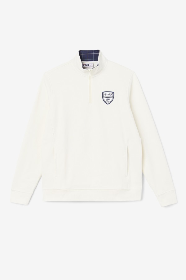 Fila Outlets Nima 1/4 Zip Sweatshirt Gardenia/Navy/June Bug