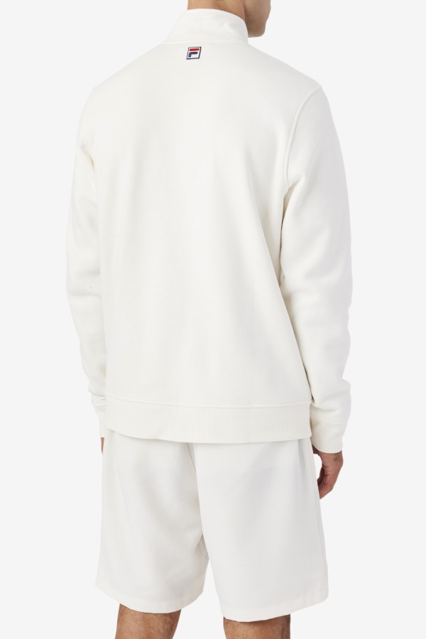 Fila Outlets Nima 1/4 Zip Sweatshirt Gardenia/Navy/June Bug