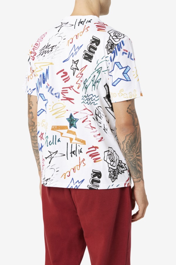 White Fila Outlets Hiransh Tee