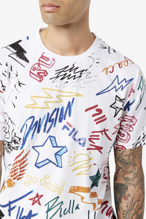 White Fila Outlets Hiransh Tee