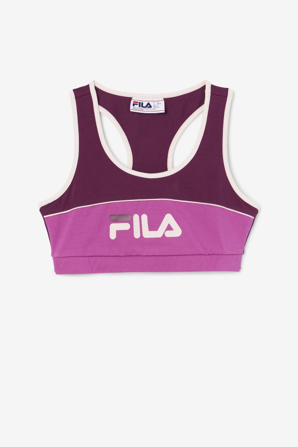 Grape Wine/Rouge/Potpourri Kairi Bra Top Fila Outlets