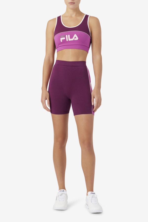 Grape Wine/Rouge/Potpourri Kairi Bra Top Fila Outlets