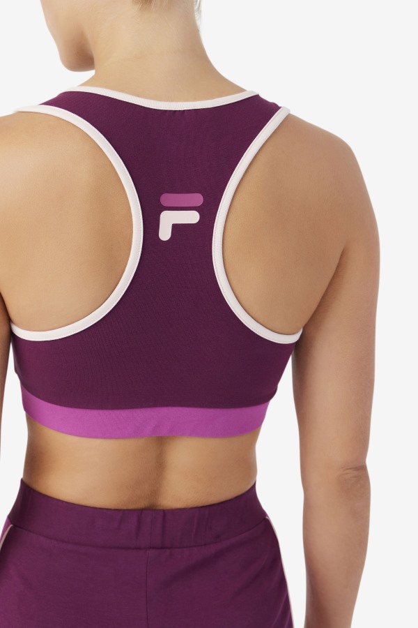 Grape Wine/Rouge/Potpourri Kairi Bra Top Fila Outlets